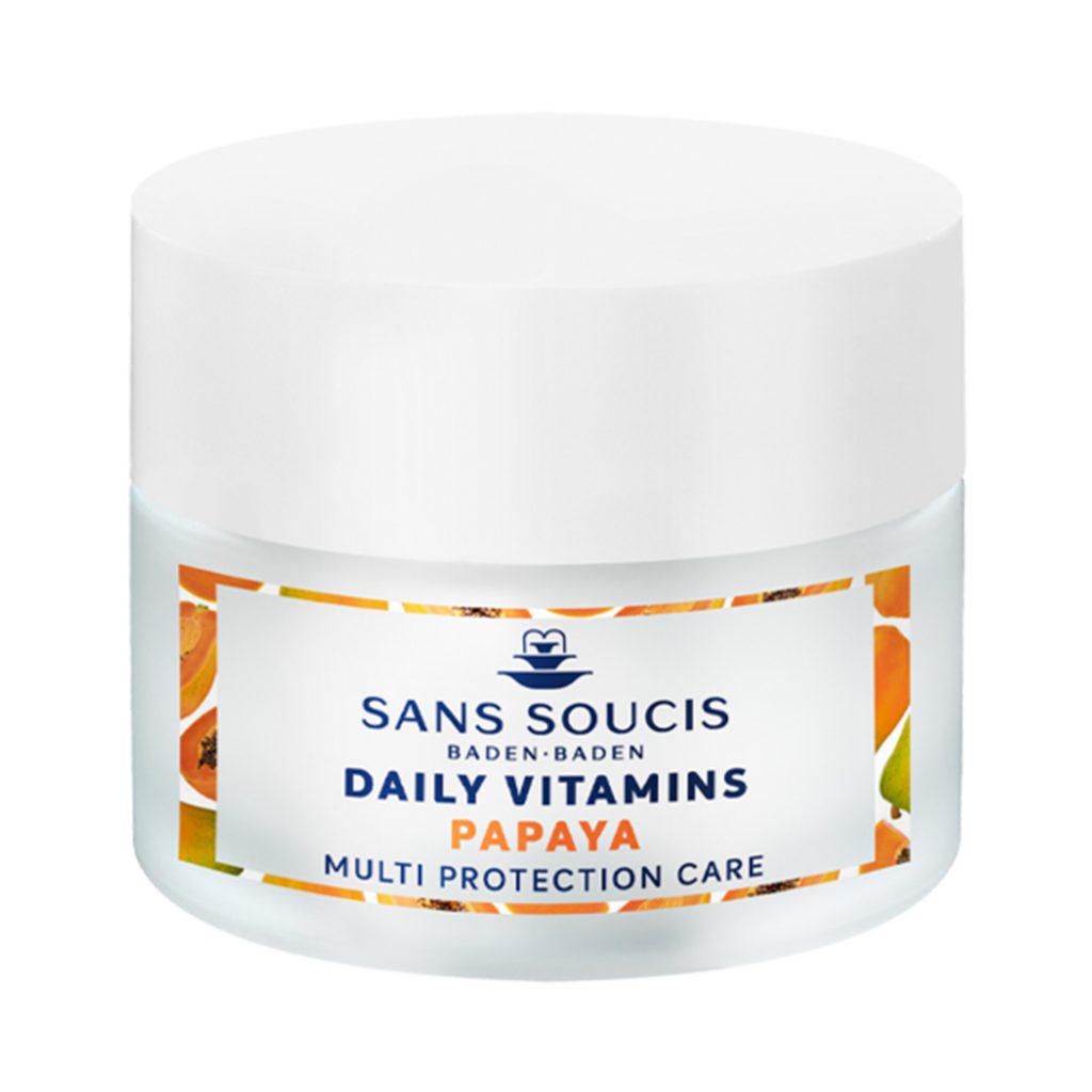 Vitaminas diarias crema facial cuidado multiprotección cosmética alemana natural SansSoucis