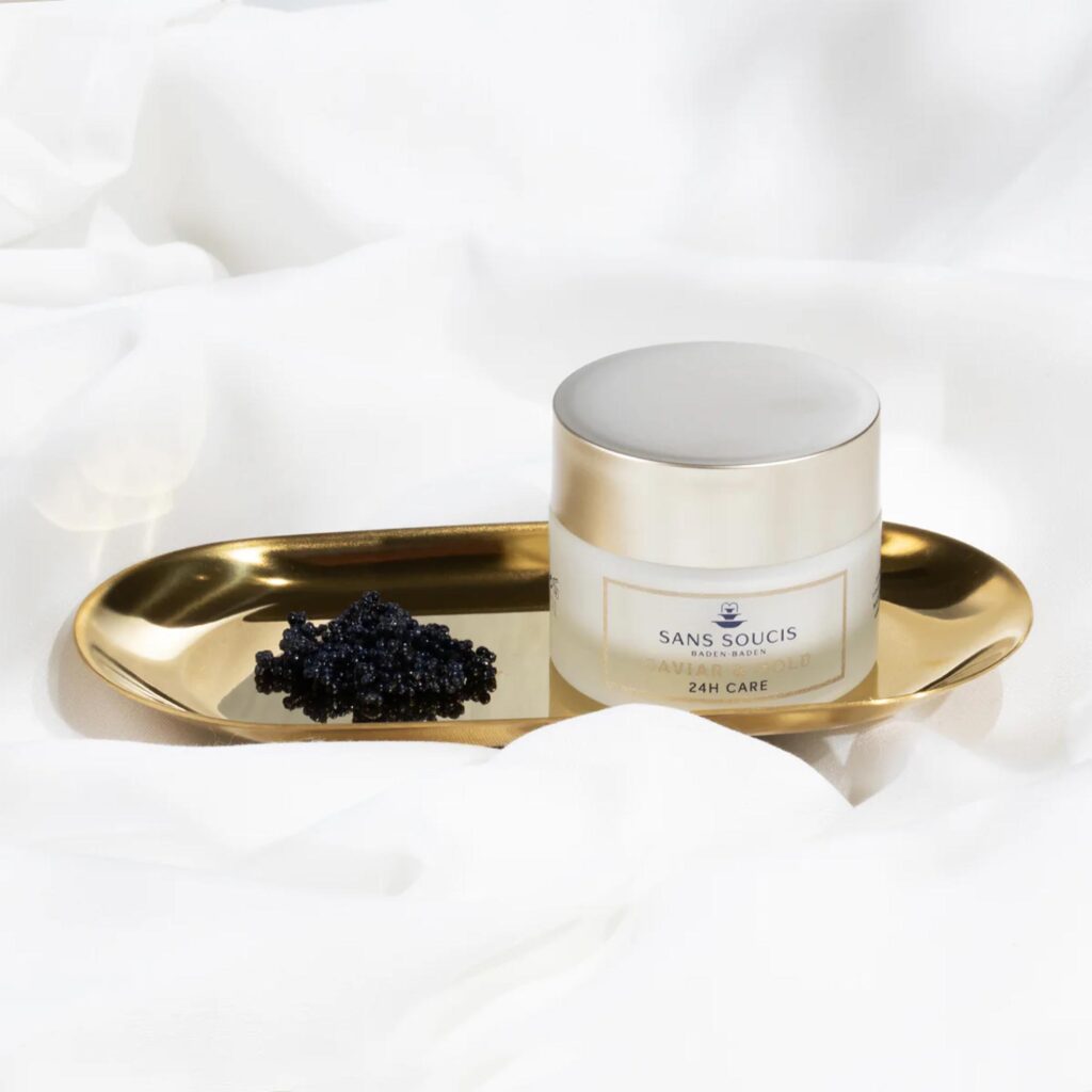 Caviar and gold crema de cara 24h cosmética alemana natural SansSoucis