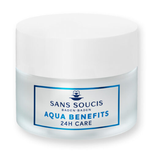 Aqua benefits crema facial 24h cosmética alemana natural SansSoucis