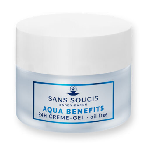 Aqua benefits gel facial libre de aceite cosmética alemana natural SansSoucis