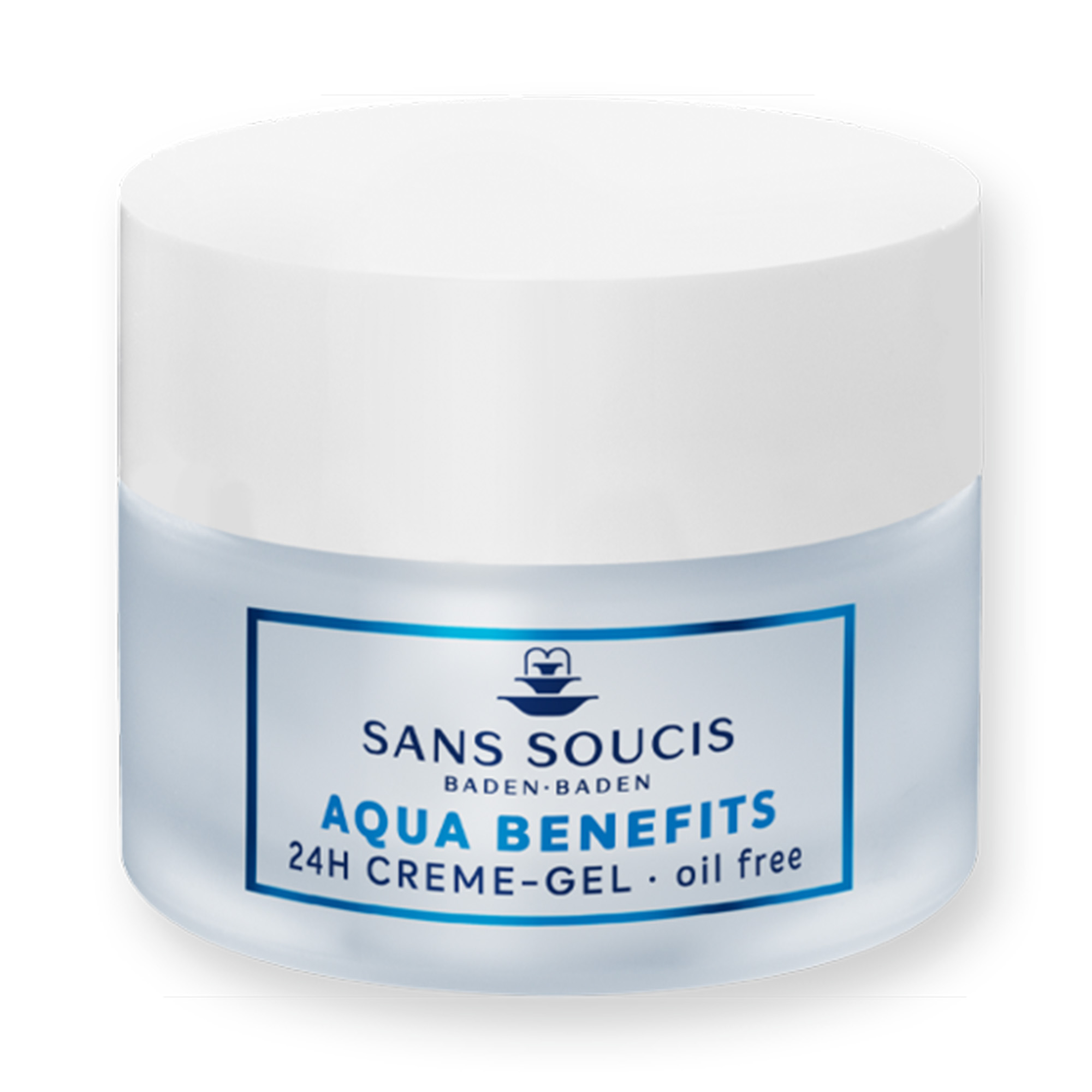 Aqua benefits gel facial libre de aceite cosmética alemana natural SansSoucis