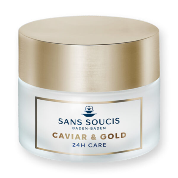 Caviar and gold crema de cara 24h cosmética alemana natural SansSoucis