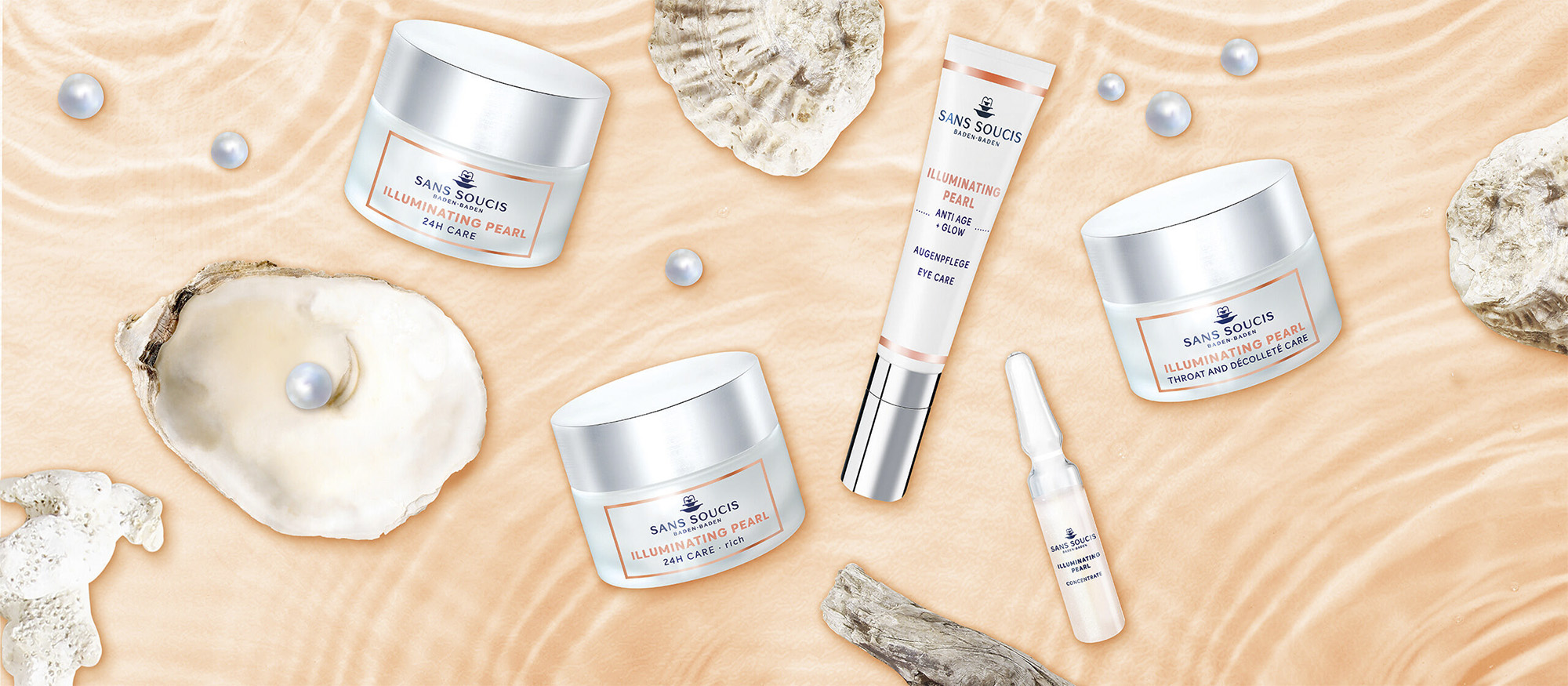 Perla iluminadora cosmética alemana natural SansSoucis