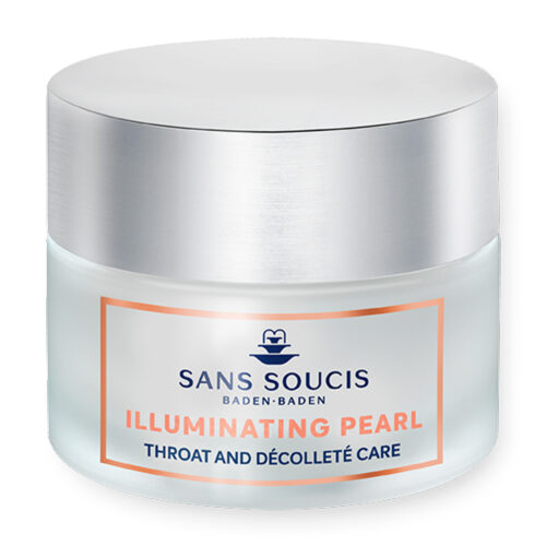 Perla iluminadora crema cuidado de garganta y escote cosmética alemana natural SansSoucis