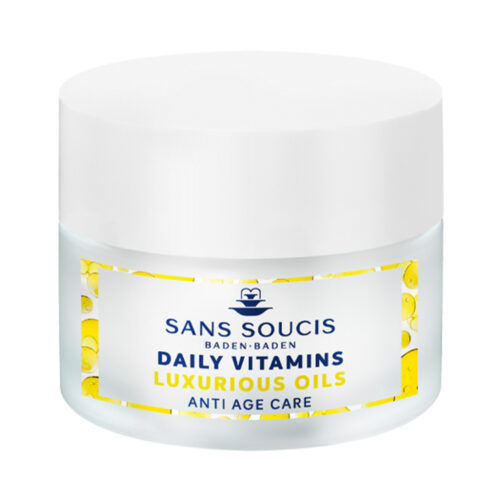 Vitaminas diarias crema facial cuidado anti edad reafirmante cosmética alemana natural SansSoucis
