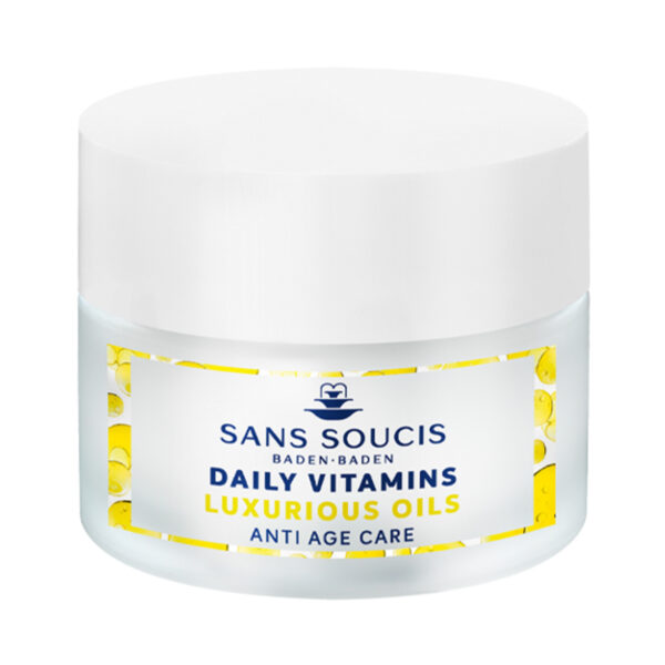 Vitaminas diarias crema facial cuidado anti edad reafirmante cosmética alemana natural SansSoucis