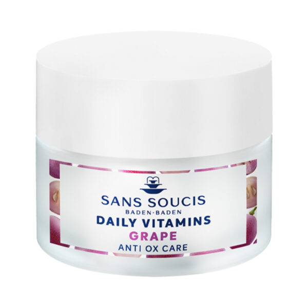 Vitaminas diarias crema facial cuidado voluminizador 24h cosmética alemana natural SansSoucis
