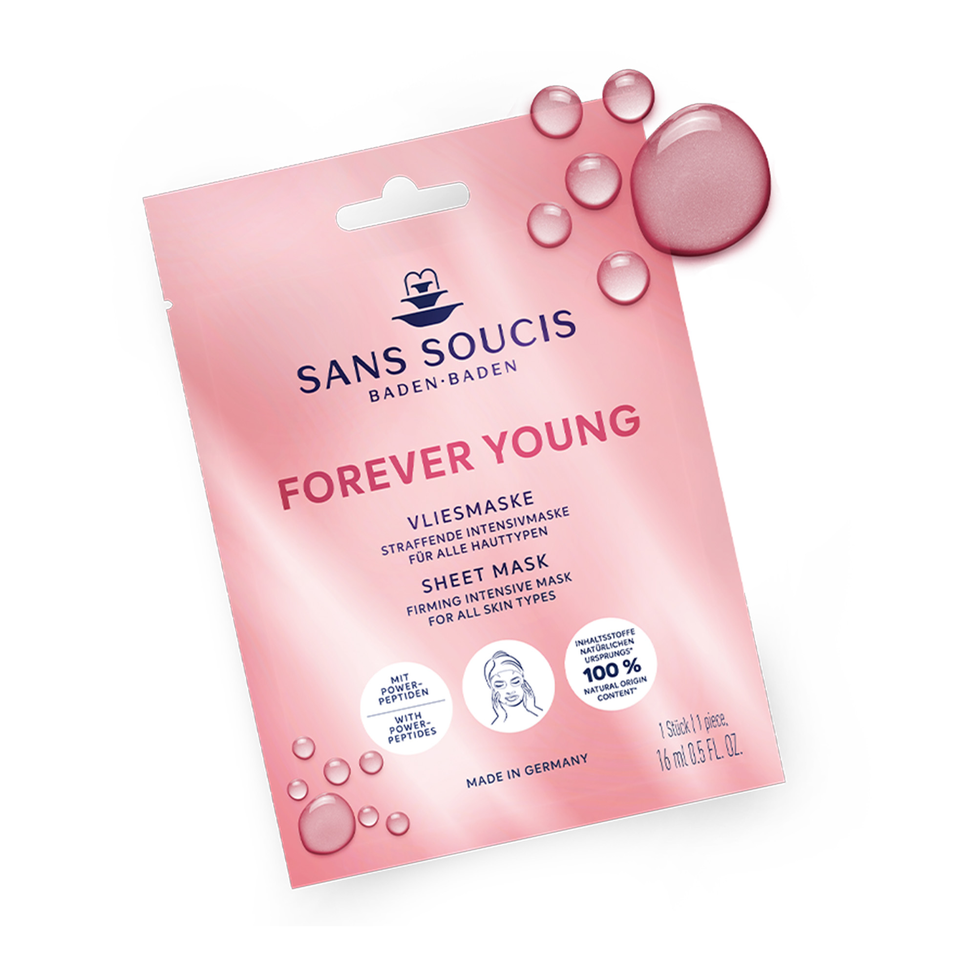 Sheet masks mascarillas anti edad cosmética alemana natural Sans Soucis España