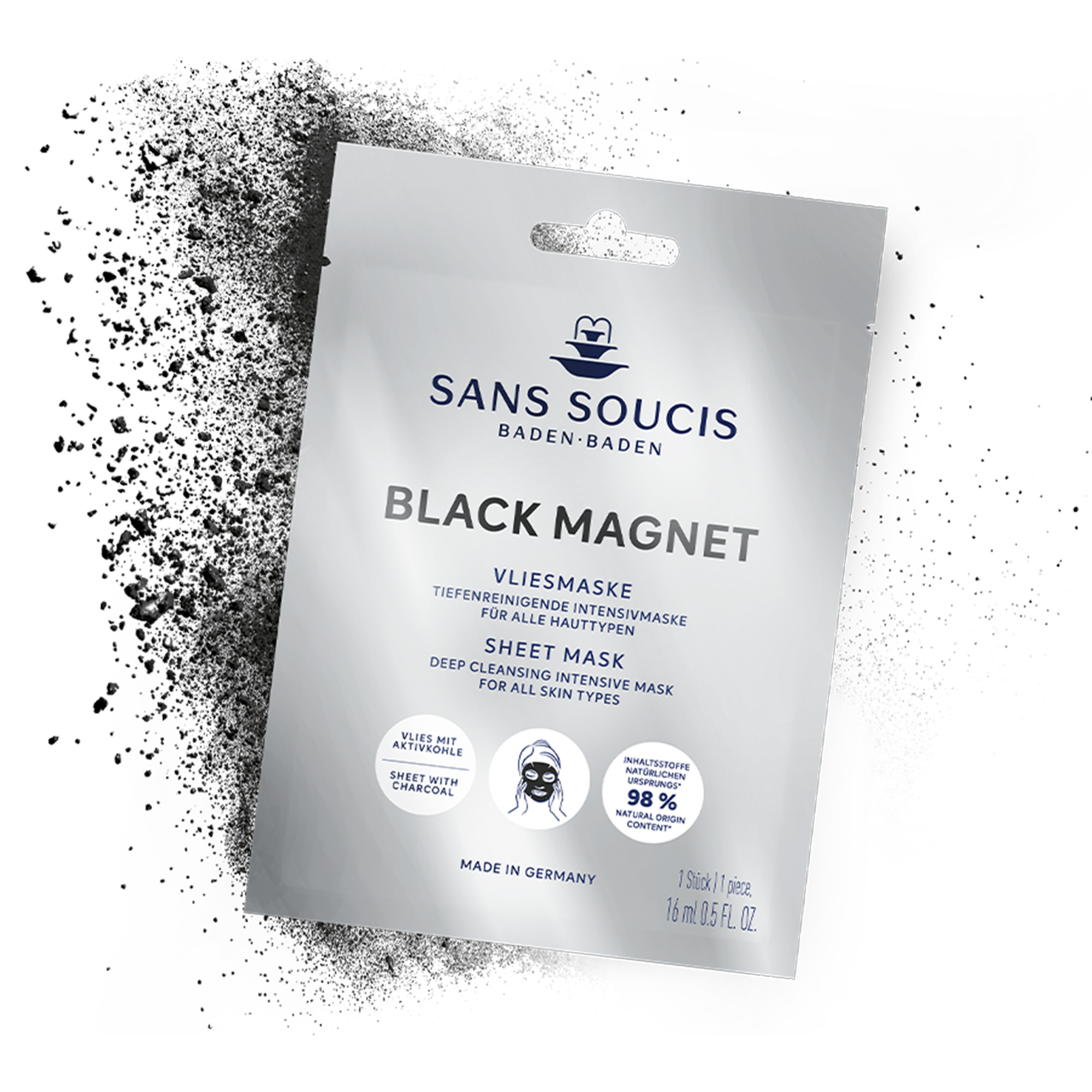 sheet masks mascarillas clarificante, hidratante y energético cosmética alemana natural Sans Soucis