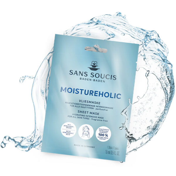 sheet masks mascarillas humedad y energía cosmética alemana natural Sans Soucis España