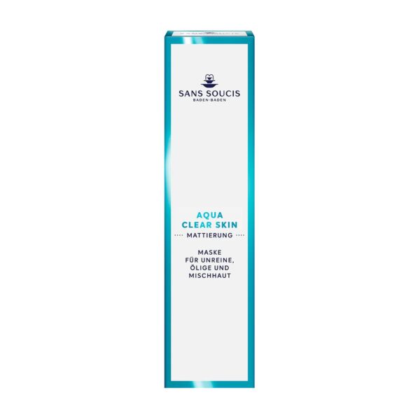 Aqua Clear Skin mascara facial cosmética alemana natural SansSoucis