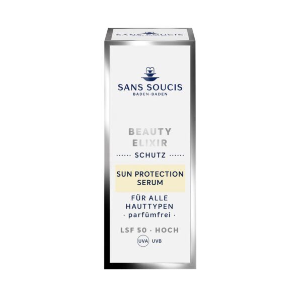 Beauty elixir serum con protección solar cosmética alemana natural SansSoucis