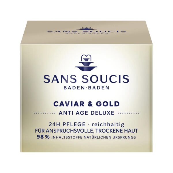 Caviar and gold crema facial 24h rich cosmética alemana natural SansSoucis