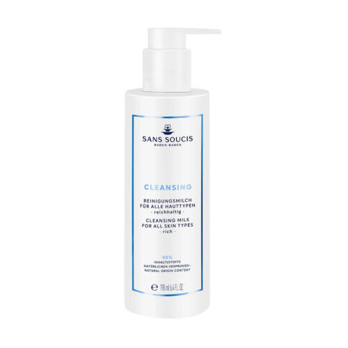 Cleasing Leche limpiadora facial cosmética alemana natural Sans Soucis