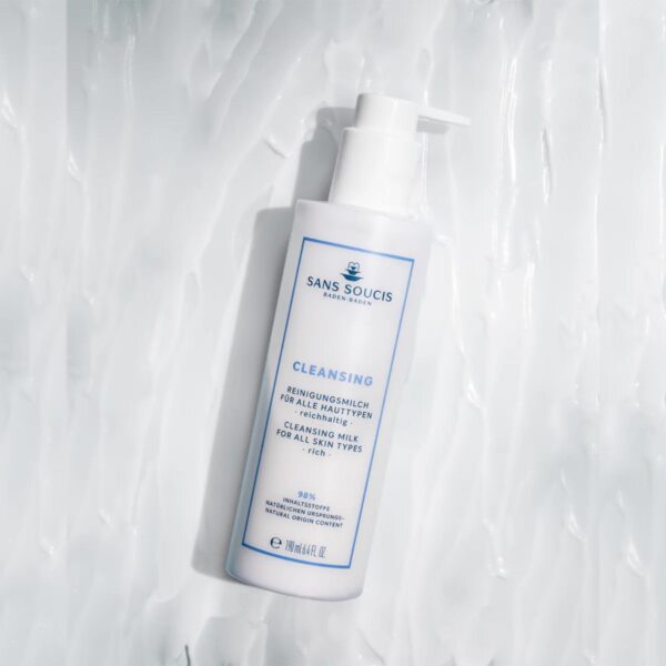 Cleasing Leche limpiadora facial cosmética alemana natural Sans Soucis