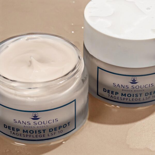Deep moist depot crema cuidado de día spf 10 cosmética alemana natural SansSoucis