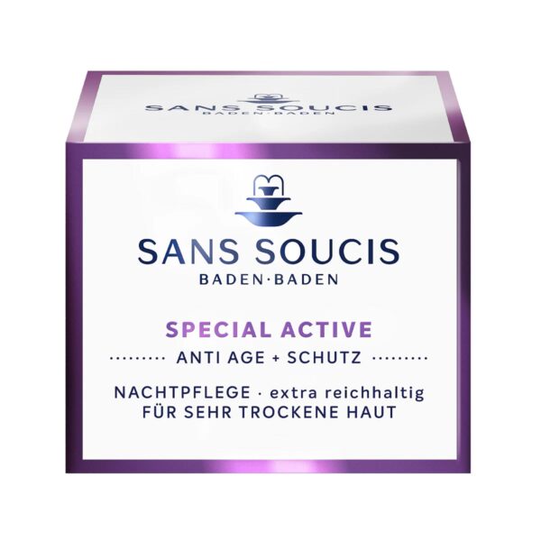 Special active crema facial de noche extra rich cosmética alemana natural SansSoucis