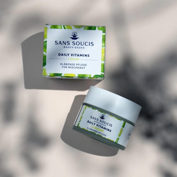 Vitaminas diarias crema facial cuidado clarificarte cosmética alemana natural SansSoucis