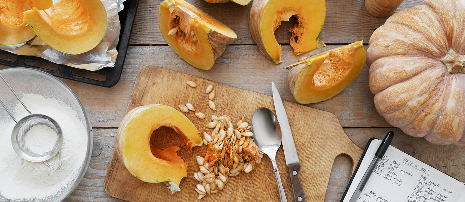 Calabaza de otoño rica en betacarotenos para regenerar y cuidar la piel
